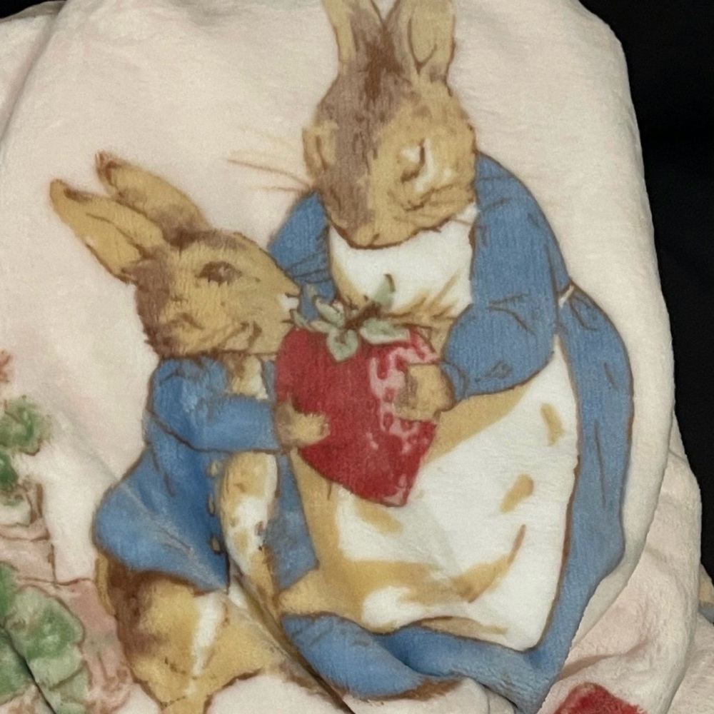 Easter Peter Rabbit Plush Throw - Picture 2 of 7